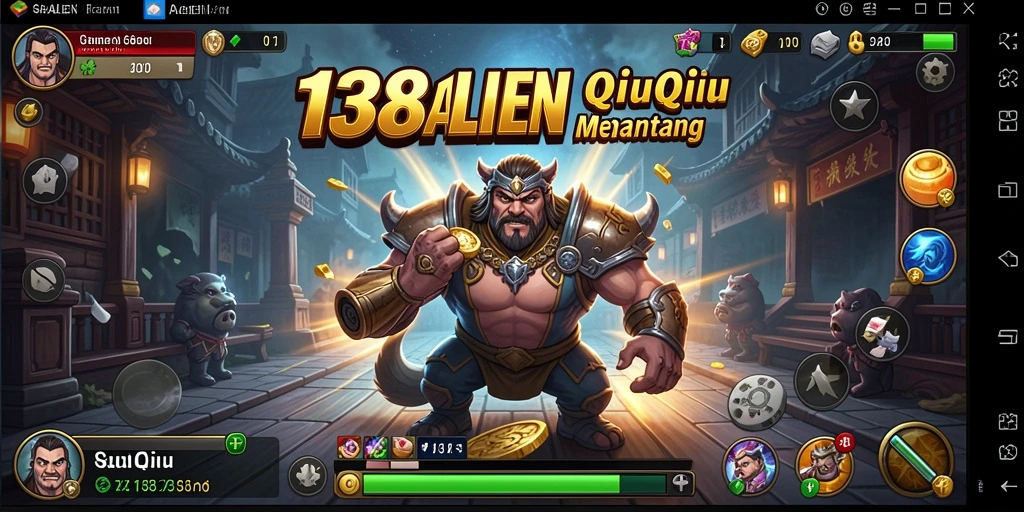 Tampilan gameplay seru dalam permainan QiuQiu 138ALIEN.