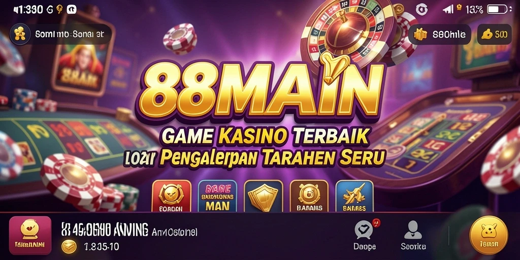 Tampilan menarik dari gameplay Kasino di 88MAIN.
