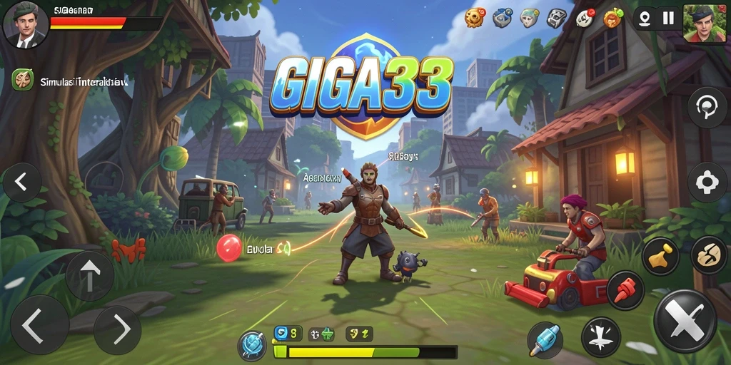 Screenshot GIGA33 menampilkan aksi gameplay simulasi yang menarik.