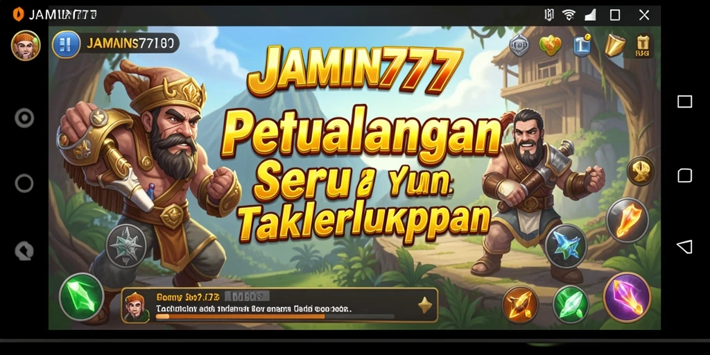 Screenshot gameplay JAMIN777 menampilkan petualangan seru di alam penuh misteri.