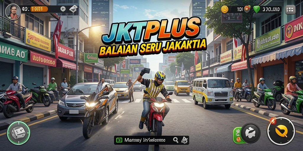 Tampilan gameplay Racing yang seru dan mendebarkan di JKTPLUS.
