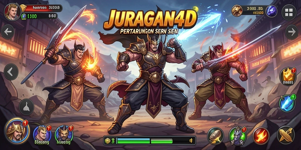 Tampilan grafis memukau dari gameplay JURAGAN4D yang mendebarkan.