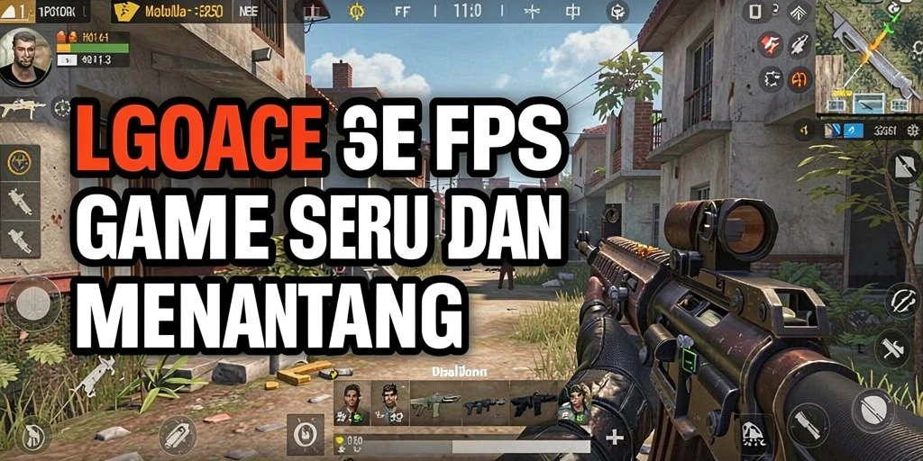 Tampilan gameplay LGOACE yang mendebarkan dalam pertempuran FPS.
