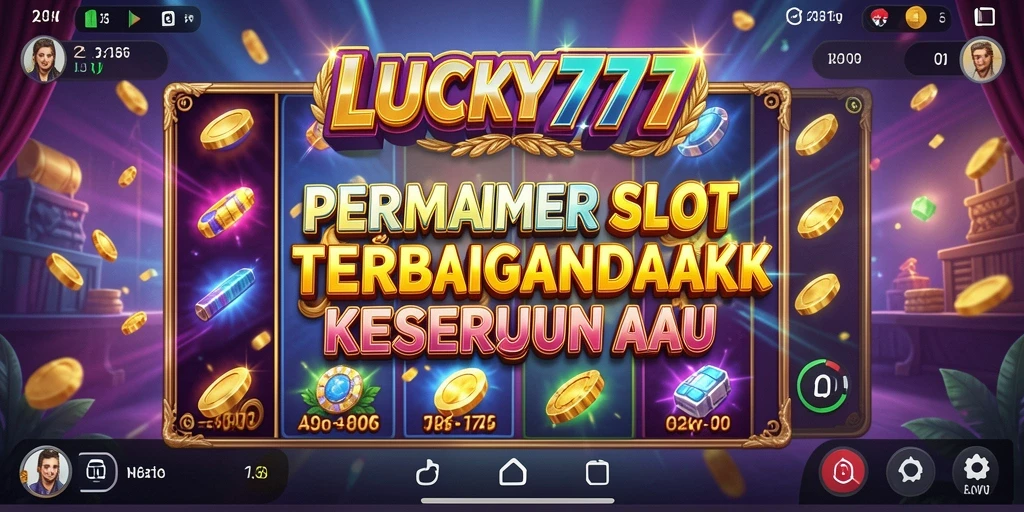 Tampilan gameplay mengasyikkan dari LUCKY777 dengan berbagai tema slot.