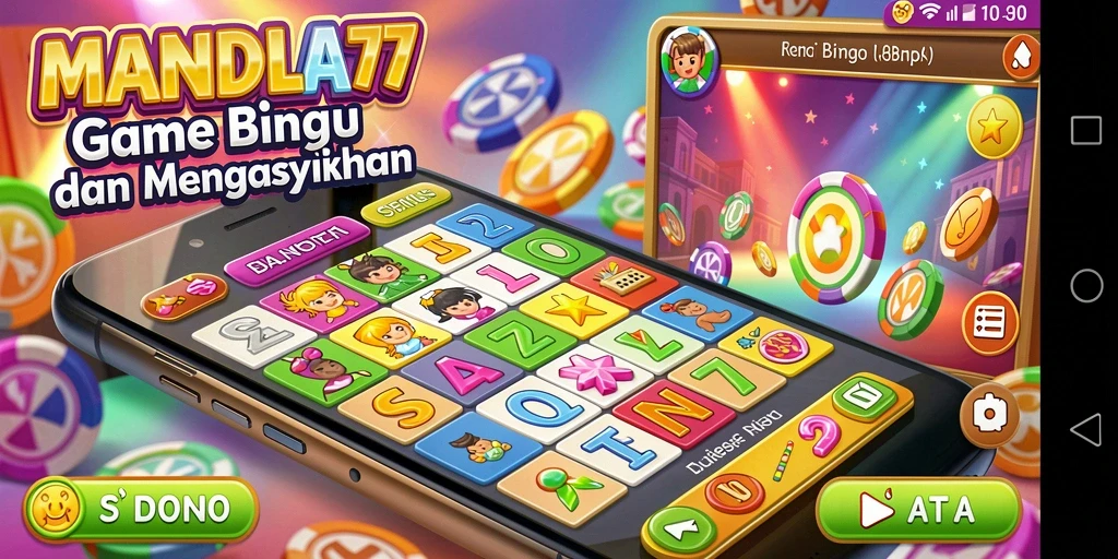 Tampilan gameplay seru MANDALA77 dengan banyak kartu Bingo.