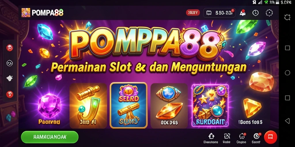 Screenshot POMPA88 menampilkan gameplay Slot yang menarik dan interaktif.