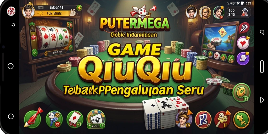 Screenshot menunjukkan pemain yang berkompetisi dalam game QiuQiu.
