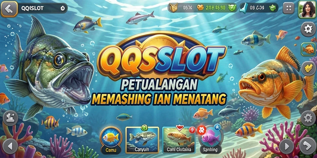 Gameplay seru QQSLOT yang menghadirkan momen memancing yang mendebarkan.