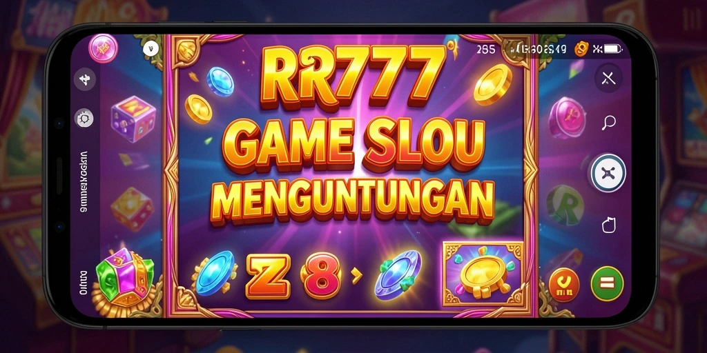 Tampilan gameplay slot RR777 yang memukau dan penuh warna.