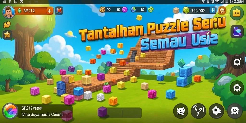 Tampilan gameplay menarik dari puzzle SP212.
